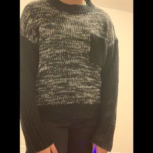 Black and grey comfy sweater